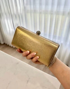 London Clutch - Gold -Curvy Charm Store IMG 4065