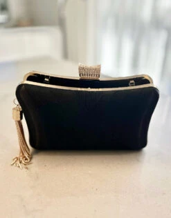 Zion Clutch - Black -Curvy Charm Store IMG 4122