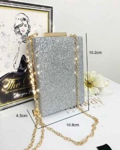 Sandy Glitter Box Clutch - Gold -Curvy Charm Store IMG 5953 a197d8fb 872d 4092 b5eb 333f105d385b