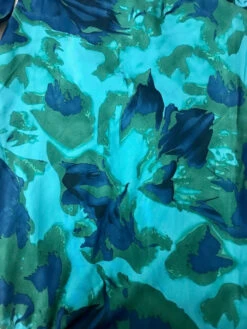 Kora Chiffon Midi Dress - Green/Blue Print -Curvy Charm Store IMG 6959 5d92ed0c f3f4 4848 b888 24baa87dcf12