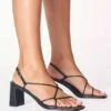 Irma Heels - Black 1 Irma Heels - Black -Curvy Charm Store Irma Heels Model Black