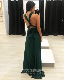 Kirsty Multi Wrap Dress - Emerald Green -Curvy Charm Store KIRSTY BACK 7 GREEN