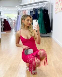 Khaleesi Lace Midi Dress - Hot Pink 10 Khaleesi Lace Midi Dress - Hot Pink -Curvy Charm Store Khaleesi Lace Midi Dress Hot Pink 5