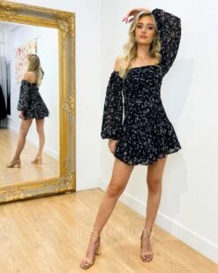 Kimmy Dress - Black -Curvy Charm Store Kimmy Dress Black 5