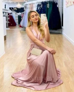 Kirsty Multi Wrap Dress - Blush -Curvy Charm Store Kirsty Multi Wrap Dress Blush 6