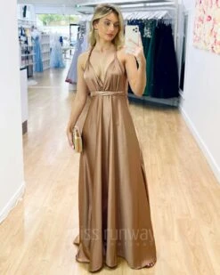 Kirsty Multi Wrap Dress - Mocha -Curvy Charm Store Kirsty Multi Wrap Dress Mocha 5