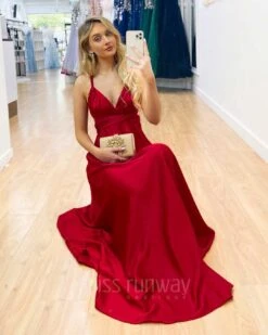 Kirsty Multi Wrap Dress - Red -Curvy Charm Store Kirsty Multi Wrap Dress Red 2