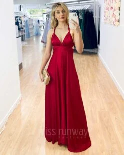 Kirsty Multi Wrap Dress - Red -Curvy Charm Store Kirsty Multi Wrap Dress Red 3