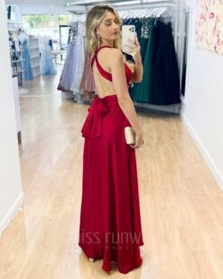 Kirsty Multi Wrap Dress - Red -Curvy Charm Store Kirsty Multi Wrap Dress Red 4