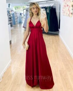 Kirsty Multi Wrap Dress - Red -Curvy Charm Store Kirsty Multi Wrap Dress Red 8