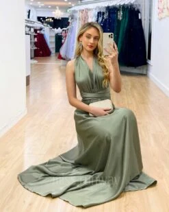 Kirsty Multi Wrap Dress - Sage -Curvy Charm Store Kirsty Multi Wrap Dress Sage 6