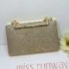 Mandy Glitter Clutch - Gold -Curvy Charm Store Mandy Glitter Clutch Gold