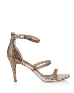 Mandy Glitter Heels - Rose Gold -Curvy Charm Store Mandy Glitter Heels Side Rose Gold