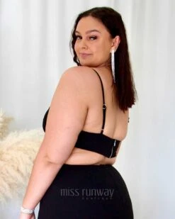 Margot Top - Black -Curvy Charm Store Margot Top Back kiara Black