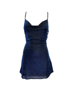 Mischa Glitter Mini Dress - Navy 10 Mischa Glitter Mini Dress - Navy -Curvy Charm Store MarianaDesigns