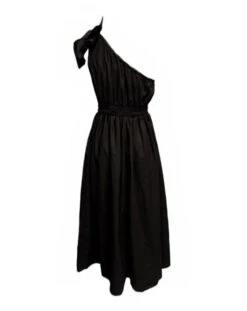 Angelina One Shoulder Maxi Dress - Black -Curvy Charm Store MarianaDesigns 13