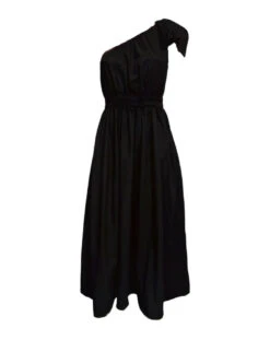 Angelina One Shoulder Maxi Dress - Black -Curvy Charm Store MarianaDesigns 14