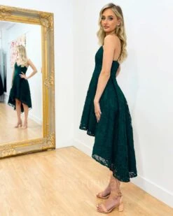 Marilyn Lace Dress - Emerald Green 13 Marilyn Lace Dress - Emerald Green -Curvy Charm Store Marilyn Lace Dress Emerald Green 4