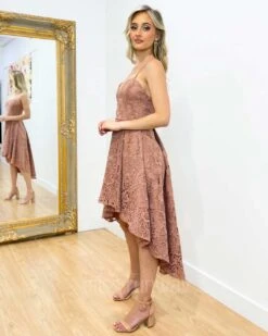 Marilyn Lace Dress - Mauve -Curvy Charm Store Marilyn Lace Dress Mauve 6