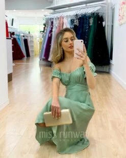 Masie Midi Dress - Pistachio -Curvy Charm Store Masie Midi Dress Pistachio 6