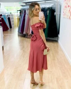 Masie Midi Dress - Rose 11 Masie Midi Dress - Rose -Curvy Charm Store Masie Midi Dress Rose 3