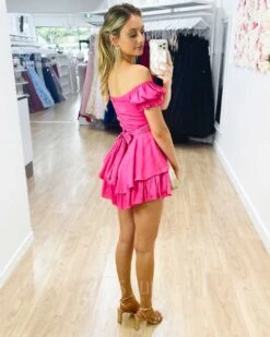 Masie Playsuit - Hot Pink -Curvy Charm Store Masie Playsuit P5