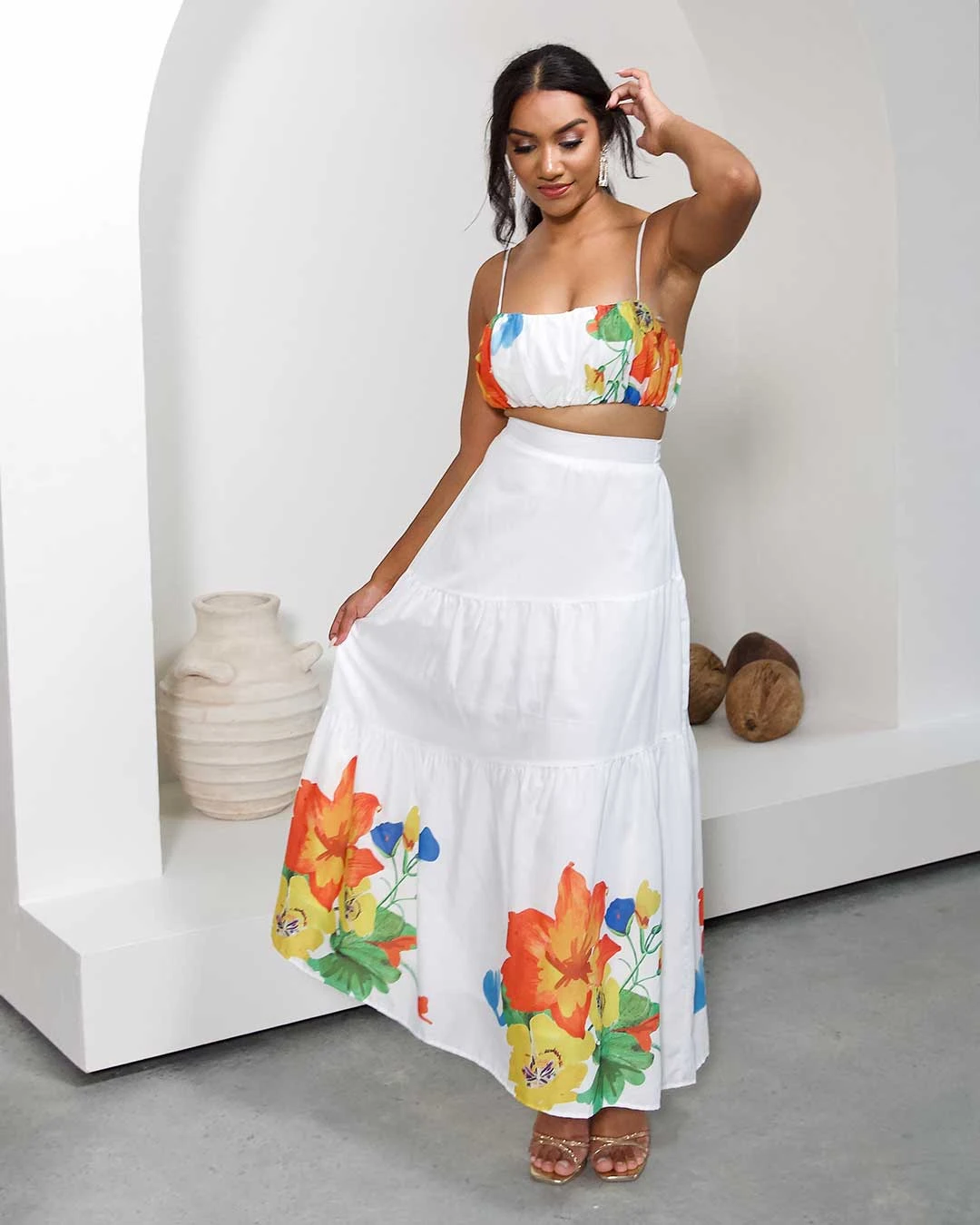 Medina Top - White Floral 6 Medina Top - White Floral - Image 4