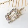 Mia Rhinestone Hair Clip - Square 2 Mia Rhinestone Hair Clip - Square -Curvy Charm Store Mia Rhinestone Earrings Square