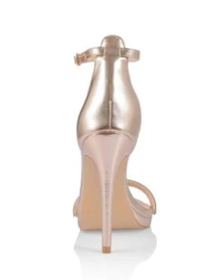 Parker Heels - Rose Gold -Curvy Charm Store Parker Heels Back Rose Gold