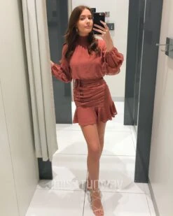 Piper Dress - Mauve -Curvy Charm Store Piper Dress Front 1 Mauve