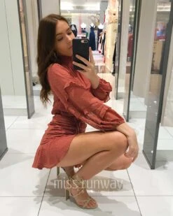 Piper Dress - Mauve -Curvy Charm Store Piper Dress Squatting Mauve