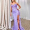 Riley Corset Lace Gown - Lilac 1 Riley Corset Lace Gown - Lilac -Curvy Charm Store Riley Corset Lace Gown Front Lilac