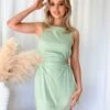 Roma Mini Dress - Sage 2 Roma Mini Dress - Sage -Curvy Charm Store Roma Mini Dress Front Close Sage 6911ddcd 1930 41d3 8c79 32cc638ff0e2