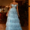 Maxine Layered Glitter Gown - Ice Blue -Curvy Charm Store ScreenShot2023 06 26at11.23.55am