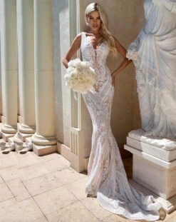 Letisha Sequin Gown - White And Nude 29 Letisha Sequin Gown - White And Nude -Curvy Charm Store Screenshot 2023 10 05 at 2.10.25pm