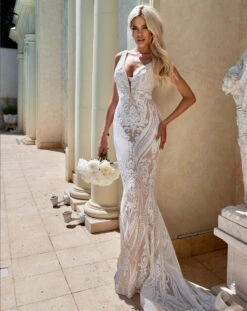 Letisha Sequin Gown - White And Nude 28 Letisha Sequin Gown - White And Nude -Curvy Charm Store Screenshot2023 10 05at2.10.37pm