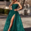 Juliette Strapless Glitter Gown - Emerald 2 Juliette Strapless Glitter Gown - Emerald -Curvy Charm Store Screenshot2024 02 06at3.04.06pm