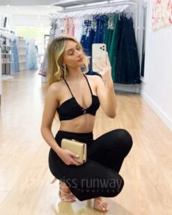 Siana Slinky Pants - Black 13 Siana Slinky Pants - Black -Curvy Charm Store Siana Slinky Crop Top Black 7 5c53d717 d659 4efa 9707 eee82e5d5ea8