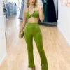 Siana Slinky Pants - Green 2 Siana Slinky Pants - Green -Curvy Charm Store Siana Slinky Crop Top Green 7 ec613f9e d48c 4f3f 8043 9776d21fe480
