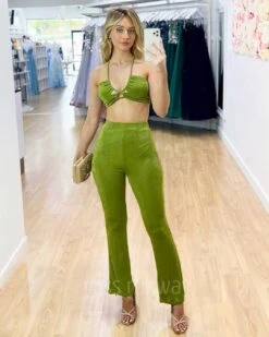 Siana Slinky Pants - Green