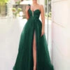 Ariella One Shoulder Gown - Emerald -Curvy Charm Store TK554.EMERALD