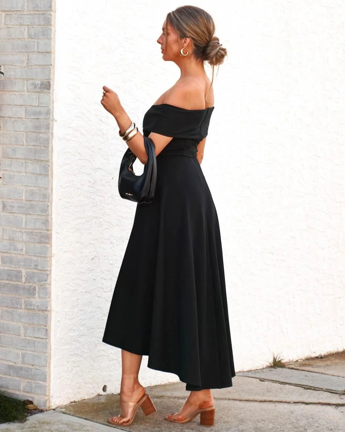 Belina Midi Dress- Black 6 Belina Midi Dress- Black - Image 4