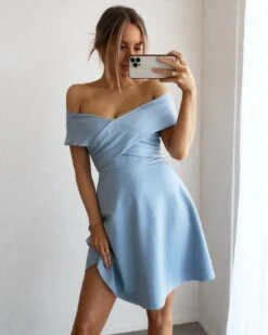 Britt Mini Dress - Baby Blue -Curvy Charm Store TS864 BB Britt Dress Baby Blue 006 5000x d91bc346 3bd1 49cd 835c c3c8c109e14c