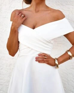 Britt Mini Dress - White -Curvy Charm Store TS864 White Britt Dress White 004 5000x eeab0e1a 87fb 4804 91a4 341dc8935978