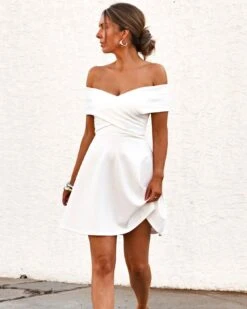 Britt Mini Dress - White -Curvy Charm Store TS864 White Britt Dress White 006 5000x 083e9f90 e1aa 41cd 9d48 80c850ca9f07