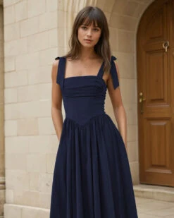 Thea Maxi Dress - Navy