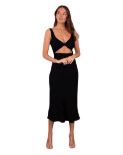 Amabel Linen Midi Dress - Black -Curvy Charm Store Untitleddesign 44