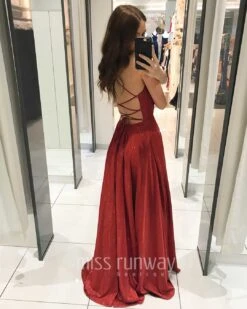 Vivien Glitter Gown - Red -Curvy Charm Store Vivien Glitter Gown Back Red 5b8eb9a9 ef72 4ba5 9c18 8a53f39cab92