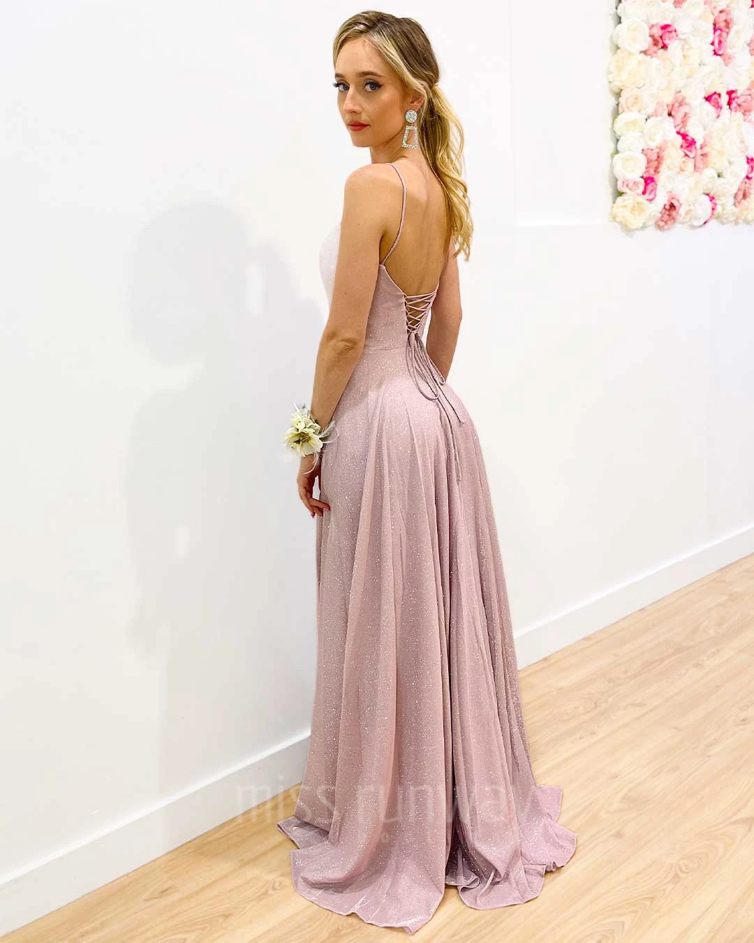 Zahara Glitter Gown - Pearl 7 Zahara Glitter Gown - Pearl - Image 5