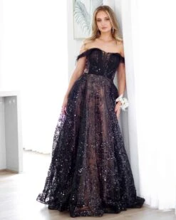 Aisha Feather Sequin Gown - Black And Nude 15 Aisha Feather Sequin Gown - Black And Nude -Curvy Charm Store aisha gown leaning black